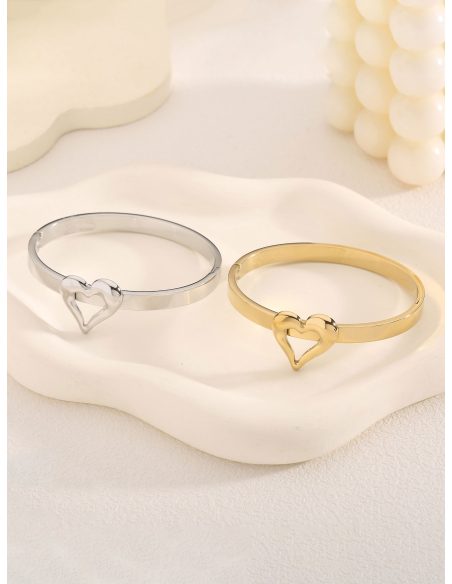 Pulsera rígida corazón