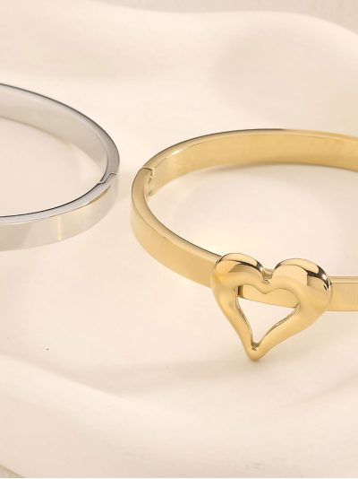 Pulsera rígida corazón 2