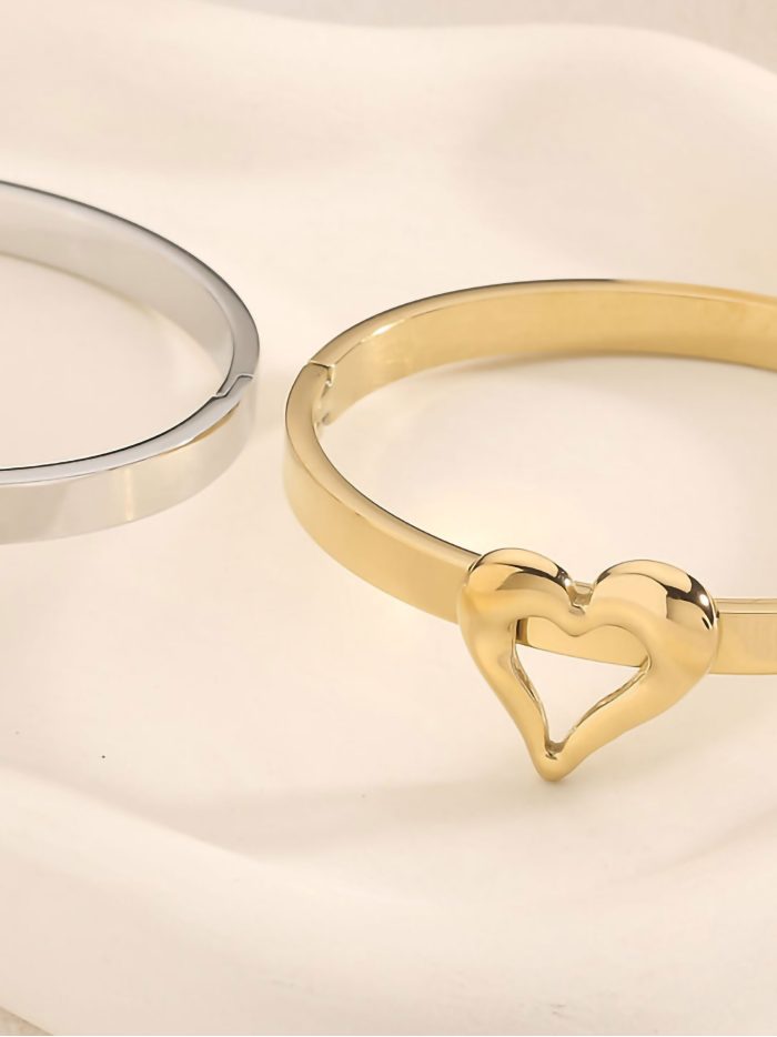 Pulsera rígida corazón