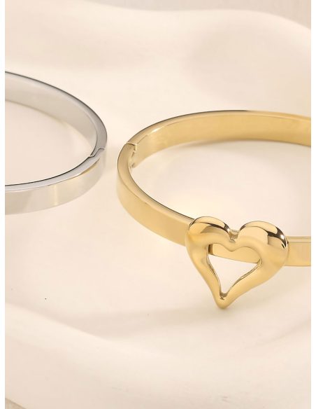 Pulsera rígida corazón