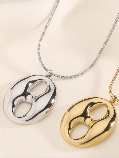 Collar colgante ovalado 2