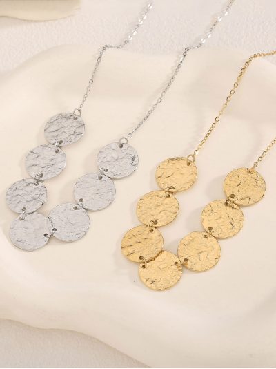 Collana medaglie martellate