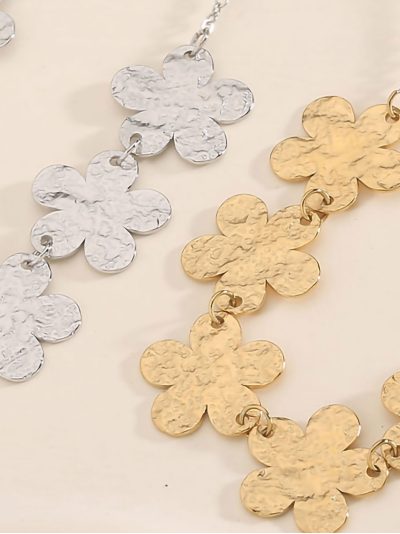 Collar flores martilladas 2