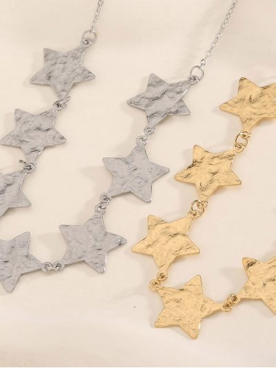 Collar estrellas martilladas 2