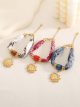 Pulsera pañuelo estampado charm sol