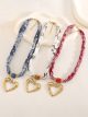 Collar pañuelo estampado charm corazón