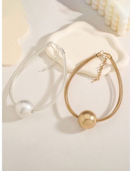 Collar gargantilla con colgante bola