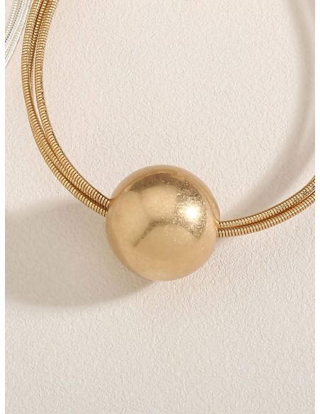 Collar gargantilla con colgante bola