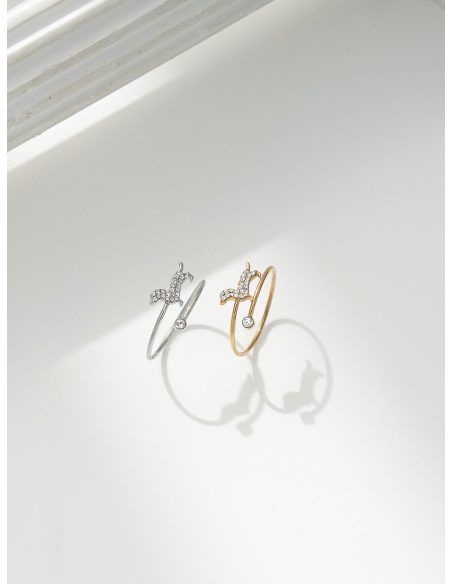 Anillo perro salchicha con circonitas