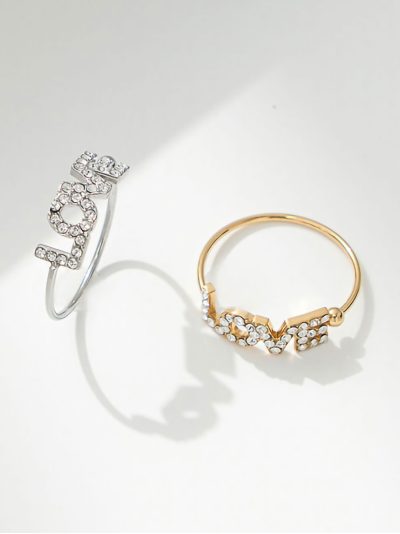 Anillo LOVE con circonitas 2