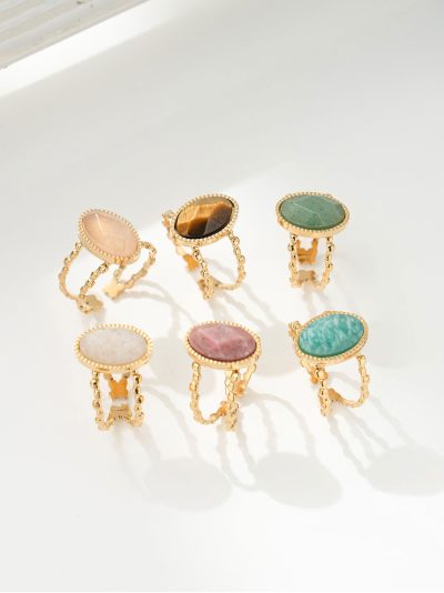 Anillo efecto piedra