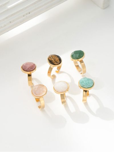 Anillo efecto piedra