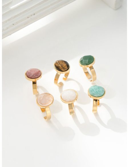 Anillo efecto piedra