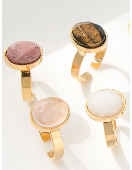 Anillo efecto piedra