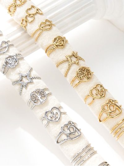 Conjunto de 12 anillos - Expositor incluido 2