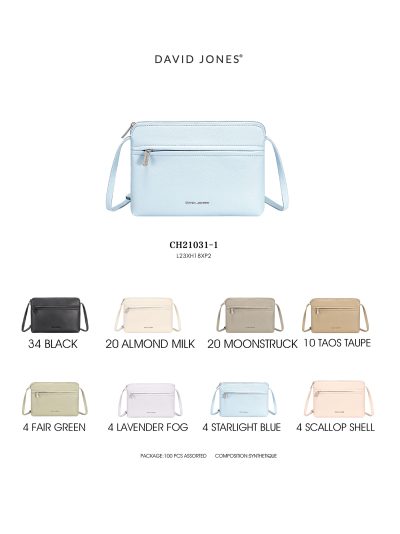 Bolso bandolera compacto con bolsillo frontal 2