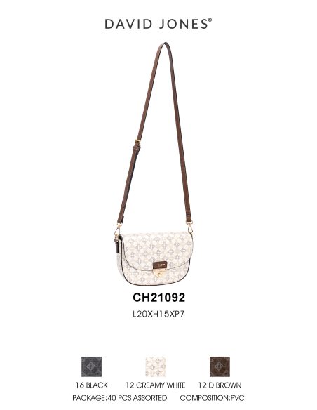 Bolso bandolera tipo saddle con estampado