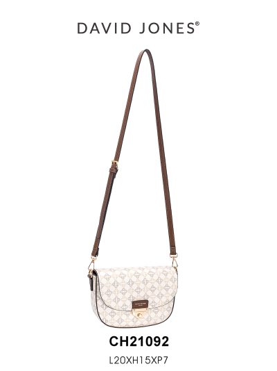 Bolso bandolera tipo saddle con estampado