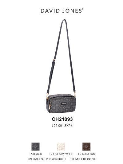 Bolso bandolera estampada doble cremallera 2