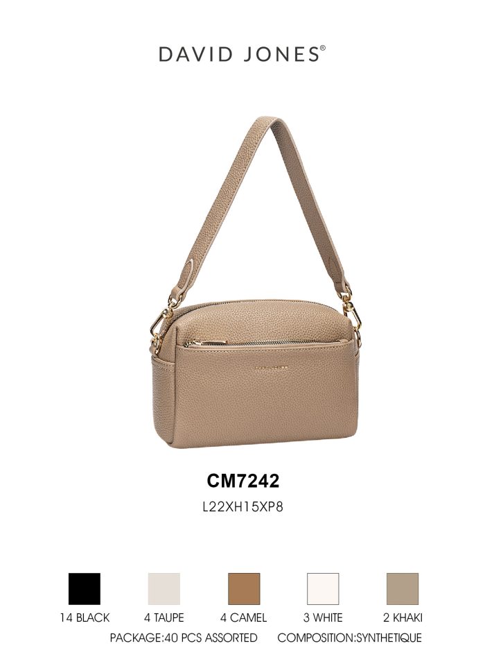 Bolso bandolera compacto con bolsillo delantero