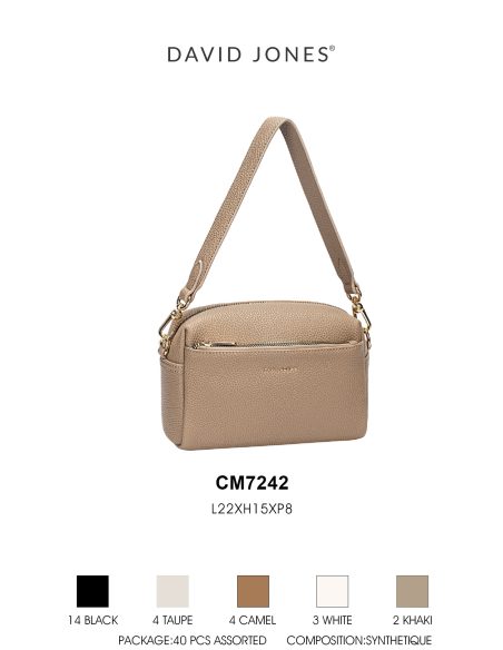 Bolso bandolera compacto con bolsillo delantero