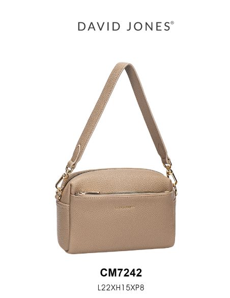 Bolso bandolera compacto con bolsillo delantero