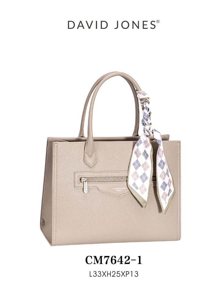 Borsa tote grande con foulard decorativo