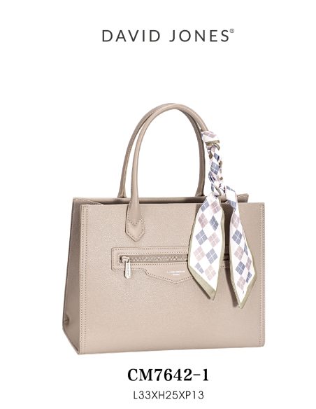 Borsa tote grande con foulard decorativo