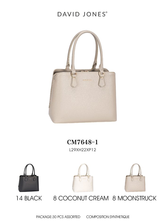 Bolsa de mão minimalista de alça dupla