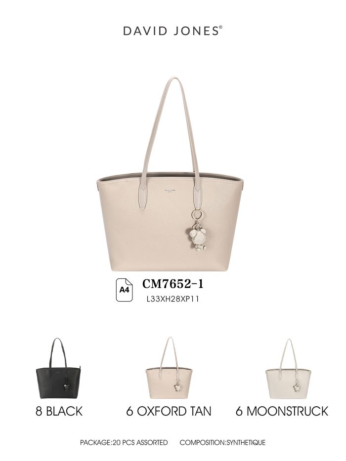 Bolso shopper A4 con colgante