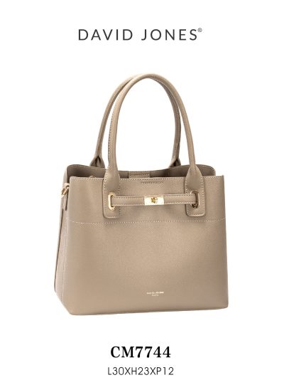 Bolso tote detalle metálico