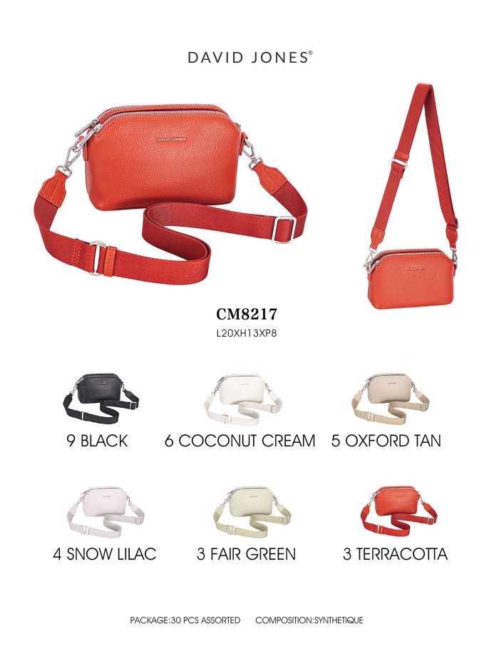 Borsa a tracolla doppia zip