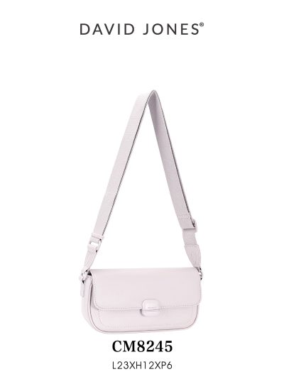 Bolso bandolera solapa y cierre de hebilla