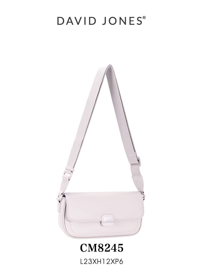 Bolso bandolera solapa y cierre de hebilla