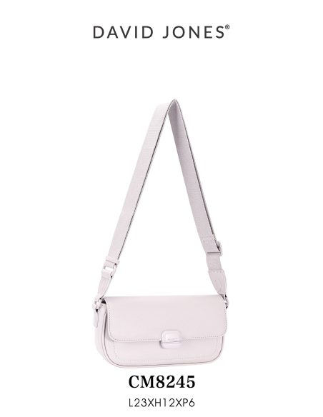 Bolso bandolera solapa y cierre de hebilla