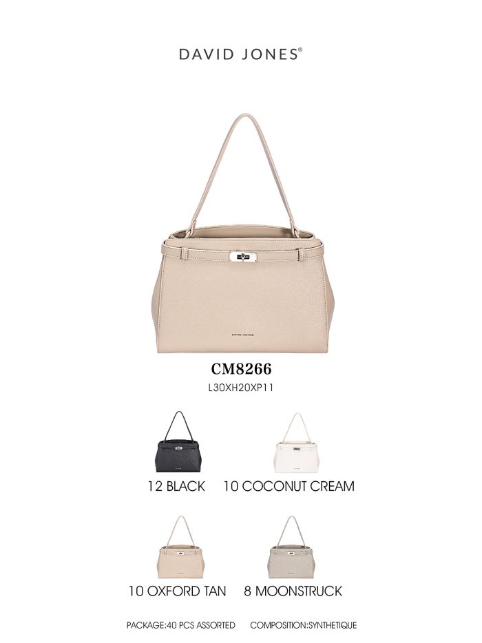 Bolso de hombro cierre giratorio