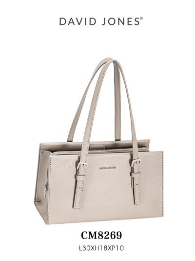 Bolso tote detalle de hebillas