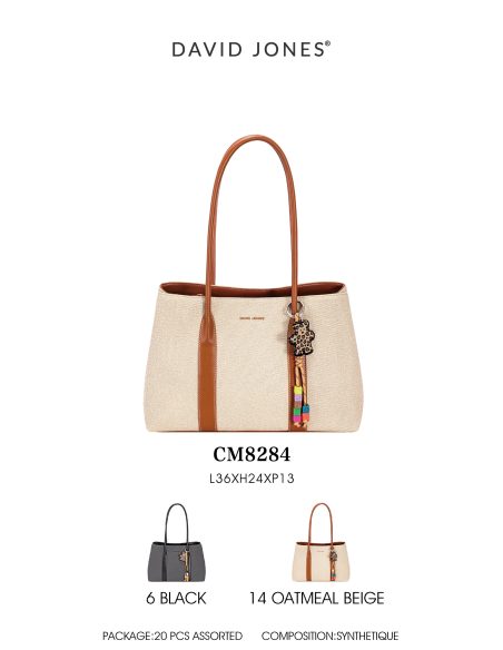 Bolso de hombro bicolor colgante