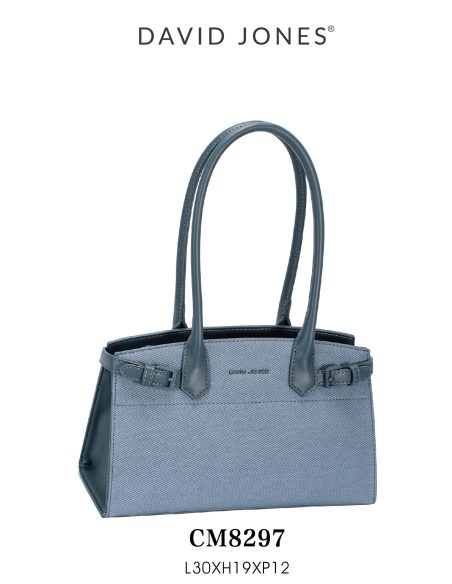 Bolso tote contraste con hebillas laterales