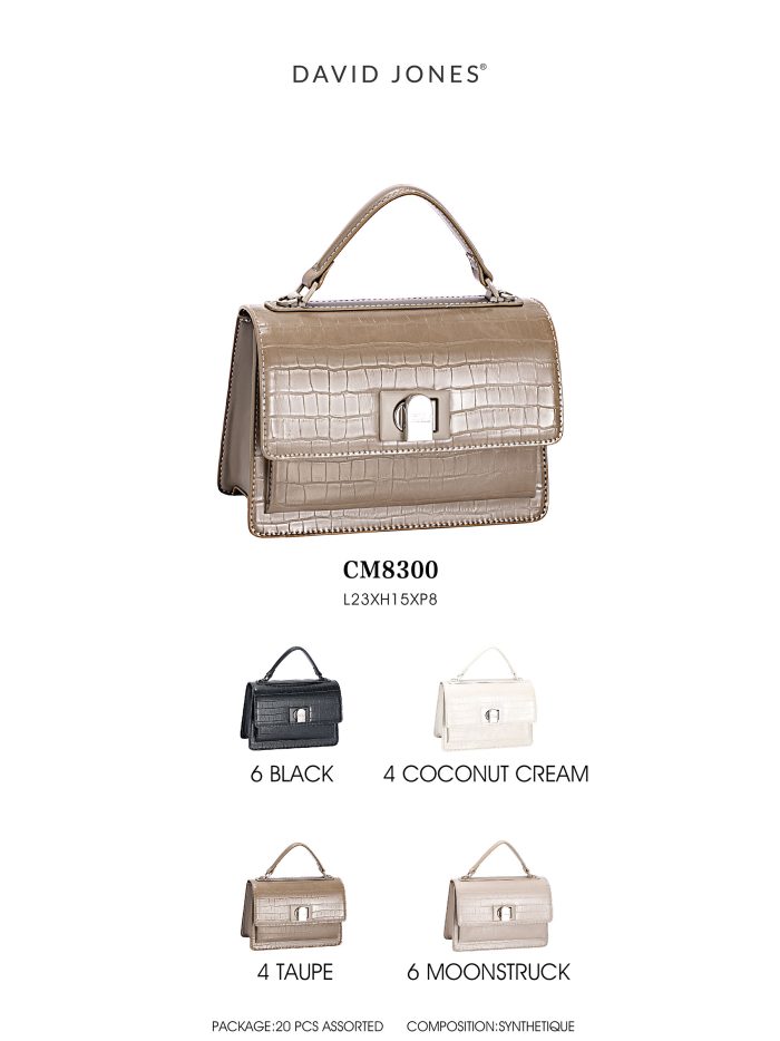 Bolso de mano mini efecto cocodrilo