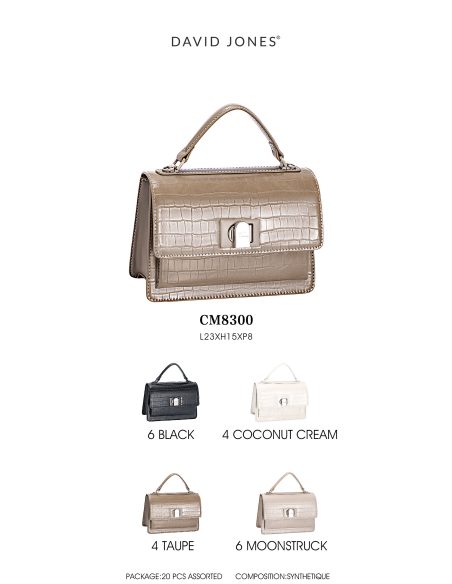 Bolso de mano mini efecto cocodrilo