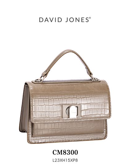 Bolso de mano mini efecto cocodrilo