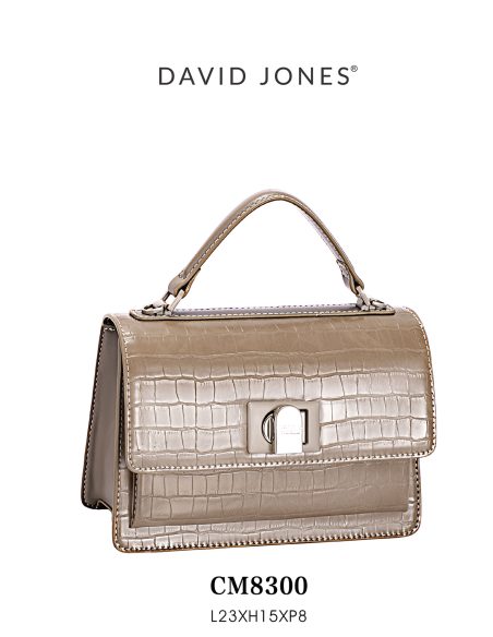 Bolso de mano mini efecto cocodrilo