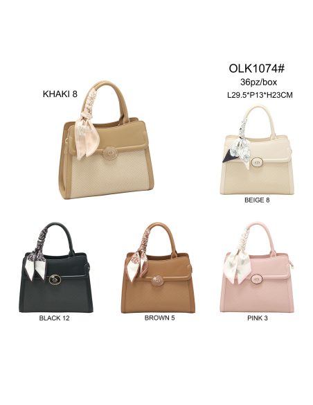 Sac à main avec foulard décoratif