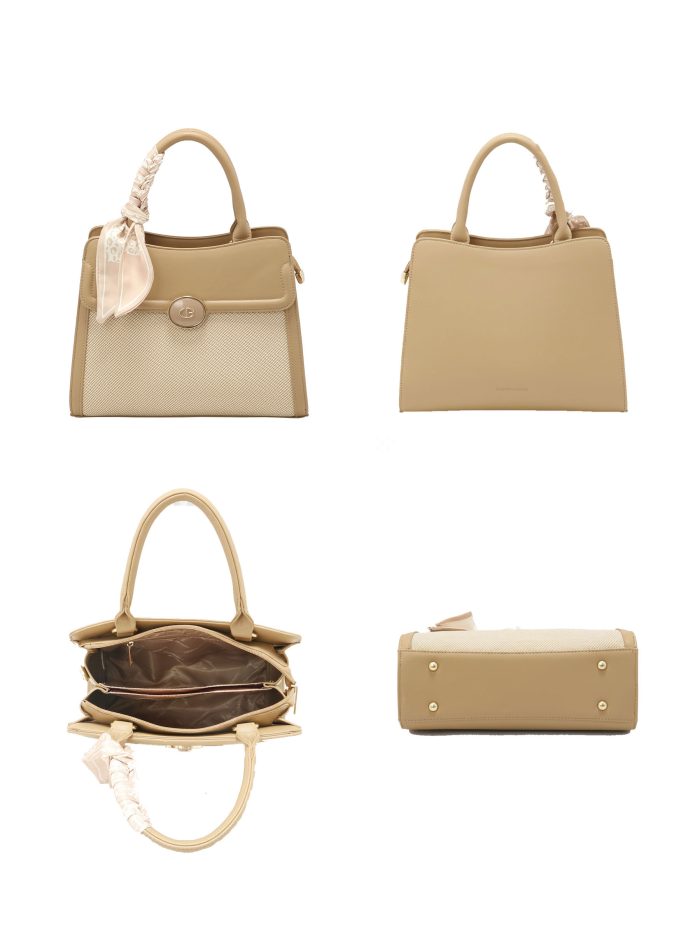 Sac à main avec foulard décoratif