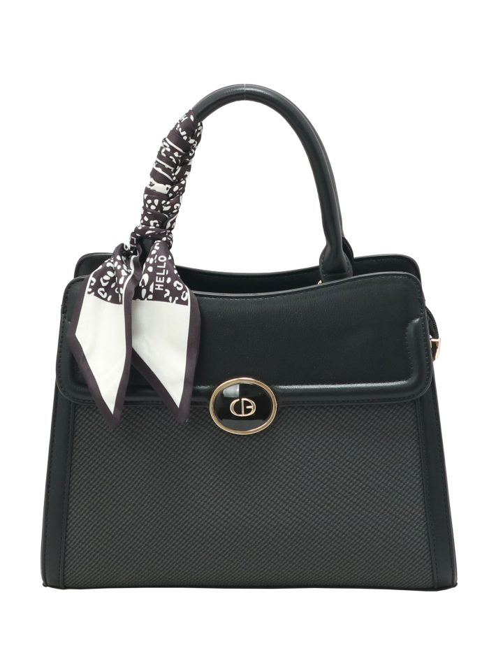 Bolso de mano combinado pañuelo decorativo