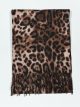 Bufanda leopardo flecos