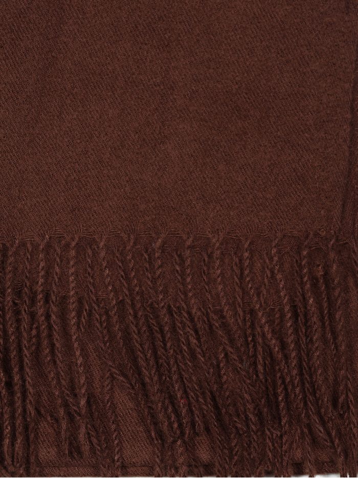 Cachecol básico com franjas