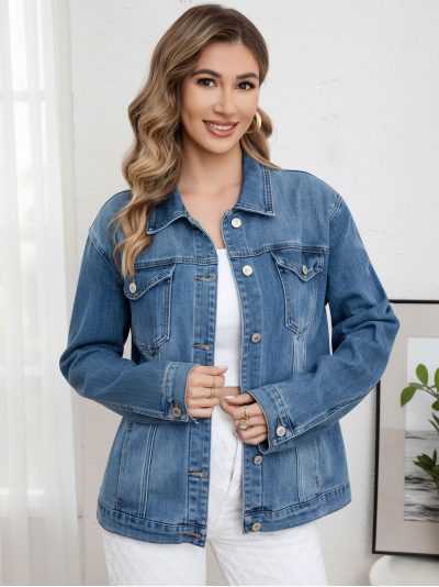 Cazadora denim clásica tallas grandes