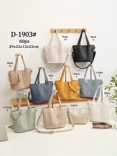 Bolso tote troquelado con asas dobles y bandolera 2